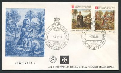 Sovereign Military Order of Malta (SMOM) First Day Covers