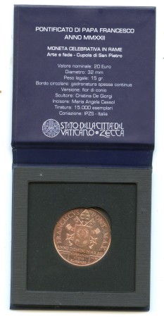 2022 - VATICANO - LOTTO/M48566 - 20 EURO PAPA FRANCESCO ARTE E FEDE