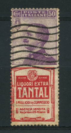 1924/25 - LOTTO/14343 - REGNO - 50c. TANTAL  - USATO
