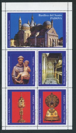 1999  ITALIA - LOTTO/1776 - PADOVA BASILICA DI SANT'ANTONIO - FOGLIETTO ERINNOFILO