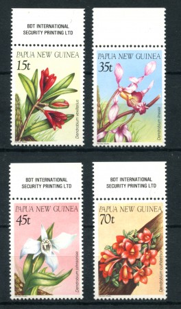 1986 - PAPUA NUOVA GUINEA - LOTTO/20210 - ORCHIDEE 4v. - NUOVI