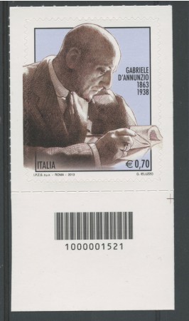 2013 - LOTTO/15470CB - GABRIELE D'ANNUNZIO - CODICE A BARRE