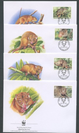 2002 - LOTTO/19389B - ISOLE SALOMONE - FALANGERE LANOSO 4 FDC.