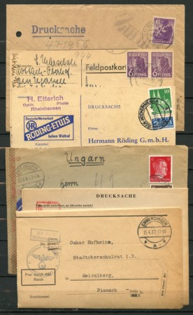 1937/1949 - LOTTO/13084 - GERMANIA - INSIEME DI 6 BUSTE  E/O CARTOLINE