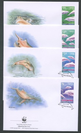 1999 - LOTTO/19359B - HONG KONG - DELFINO BIANCO - 4 FDC
