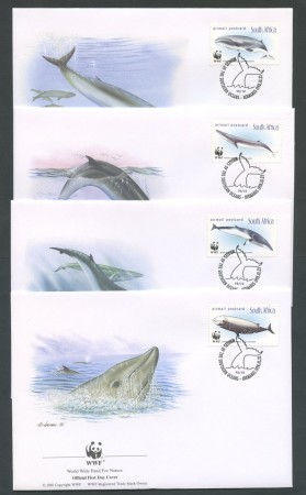1998 - LOTTO/19332B - SUD AFRICA -  POSTA AEREA - CETACEI 4 FDC.