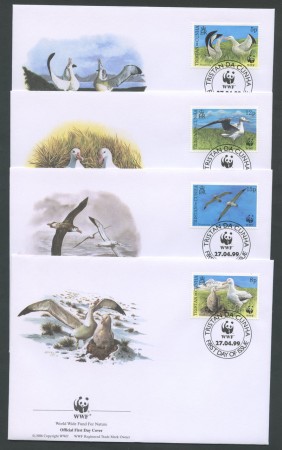 1999 - LOTTO/19361B - TRISTAN DA CUNHA - ALBATRO URLATORE 4 FDC.