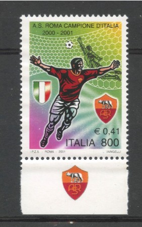 2001 - REPUBBLICA - ROMA CAMPIONE NUOVO - LOTTO/7325A - 