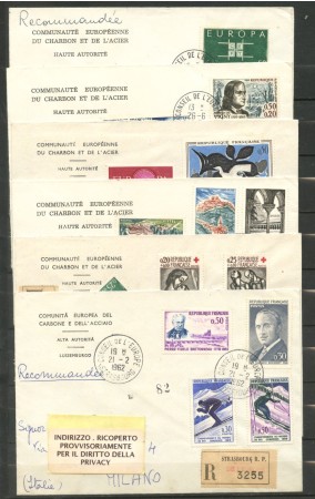1961/1963 - FRANCIA - LOTTO/42902 - INSIEME DI  11 BUSTE RACCOMANDATE DELLA COMUNITA' EUROPEA