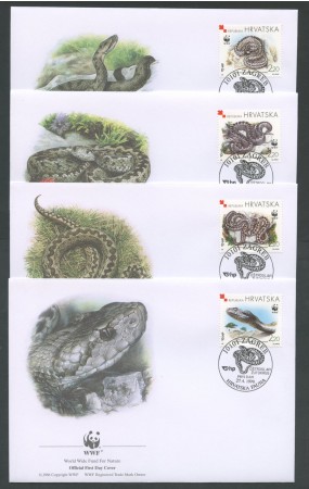 1999 - LOTTO/19370B - CROAZIA - VIPERA DI ORSINI 4 FDC.