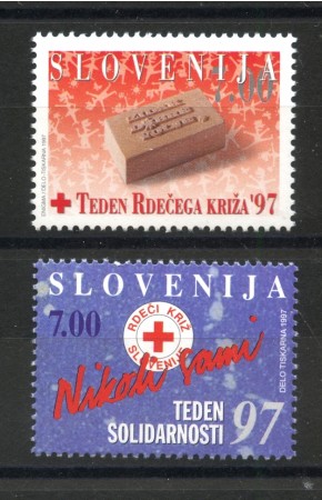 1997 - SLOVENIA - BENEFICENZA  2v. - NUOVI - LOTTO/33943