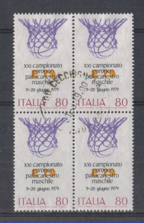 1979 - LOTTO/6704UQ - REPUBBLICA - 80 L. PALLACANESTRO - QUART/U