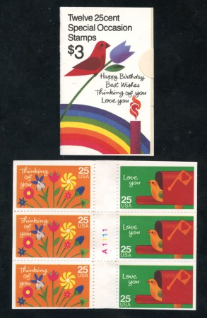 1988 - LOTTO/19549 - STATI UNITI - MESSAGGI AUGURALI - LIBRETTO