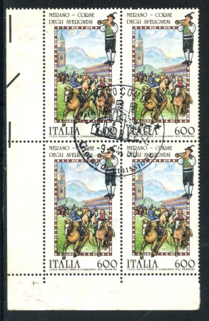 1990 - REPUBBLICA - FOLCLORE - QUATINA USATA FDC - LOTTO/28899