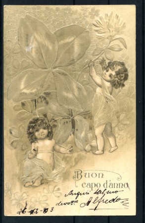1903 - SVIZZERA - LOTTO/47969 - SPLENDIDA CARTOLINA  BUON CAPODANNO