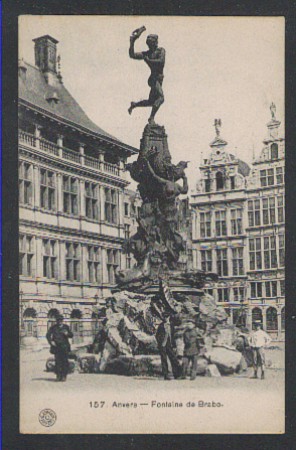 BELGIO - 1900 - ANVERS - FONTAINE DE BRABO - LBF/1307