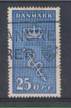 1929 - LOTTO/3462B - DANIMARCA - 25 o. AZZURRO CONTRO IL CANCRO