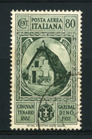 1932 - LOTTO/13991 - REGNO - POSTA AEREA 80c. GARIBALDI - USATO