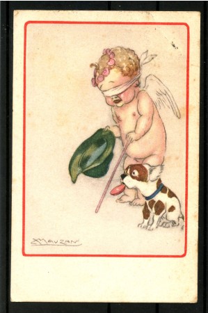 1920 - ITALIA - LOTTO/48575 - CARTOLINA A COLORI DI MAUZAN VIAGGIATA