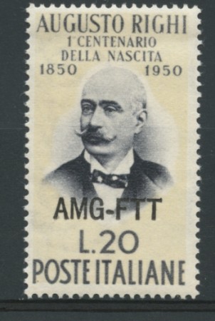 1950 - LOTTO/11697 - TRIESTE A - 20 LIRE AUGUSTO RIGHI - LING.