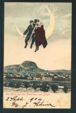 GERMANIA - 1904 - SINGEN -  VEDUTA DI SINGEN - VIAGGIATA
