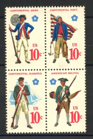 1975 - STATI UNITI - BICENTENARIO DELLA RIVOLUZIONE 4v. - NUOVI - LOTTO/35669