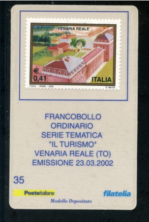 2002 - LOTTO/20896 - REPUBBLICA - VENARIA REALE - TESSERA FILAT.