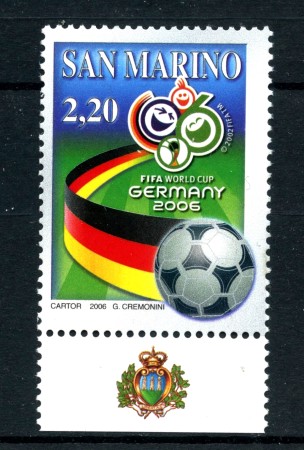 2006 - SAN MARINO - CALCIO GERMANY 2006 NUOVO - LOTTO/36712