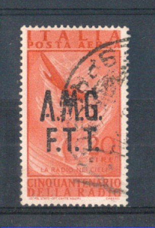 1947 - LOTTO/10191U - TRIESTE A - 20 LIRE POSTA AEREA RADIO USATO