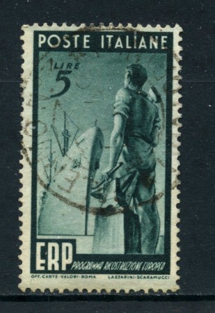 1949 - ITALIA REPUBBLICA - 5 LIRE . ERP - USATO - LOTTO/25218B