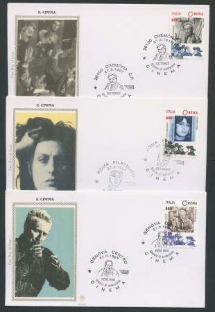1997 - LOTTO/18173 - CINEMA ITALIANO - 3 FDC