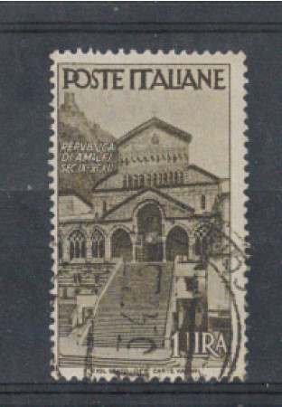 1946 - LOTTO/6024U - REPUBBLICA - 1 LIRA DUOMO DI AMALFI USATO