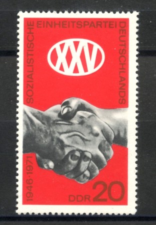 1971 - GERMANIA DDR - PARTITO SOCIALISTA  - NUOVO - LOTTO/36400