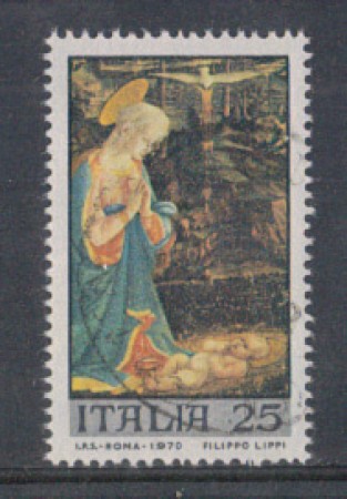 1970 - LOTTO/6537U - REPUBBLICA - 25 L. NATALE USATO