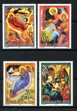2003 - SERBIA MONTENEGRO - LOTTO/37631 - NATALE  4v. - NUOVI