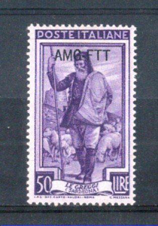 1950 - LOTTO/10280N - TRIESTE A - 50 LIRE ITALIA AL LAVORO NUOVO