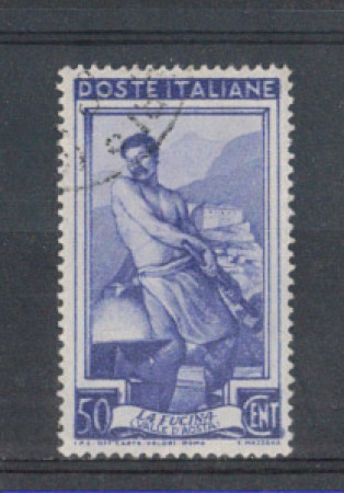 1950 - LOTTO/6115USA - REPUBBLICA - 50c. ITALIA AL LAVORO FIL.SA
