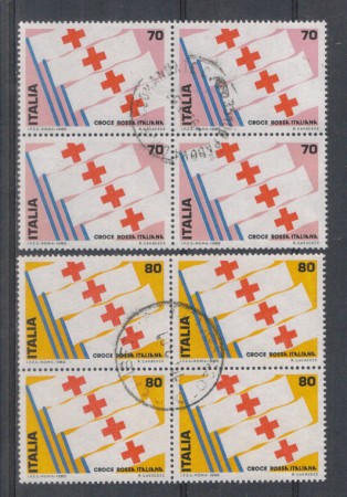 1980 - LOTTO/6719UQ - REPUBBLICA - CROCE ROSSA - QUART/USATE