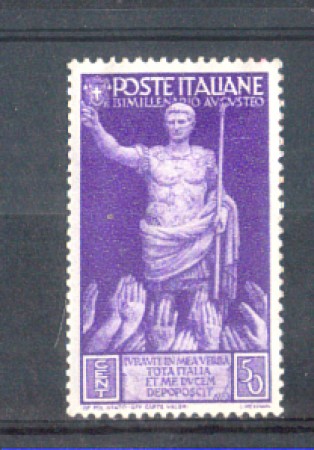 1937 - LOTTO/REG421L - REGNO - 50c. BIMILLENARIO AUGUSTO - LING.