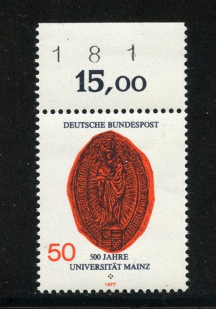 1977 - LOTTO/18991 - GERMANIA - UNIVERSITA' DI MAGONZA - NUOVO