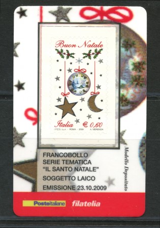 2009 - LOTTO/22732 - REPUBBLICA - NATALE - TESSERA FILATELICA