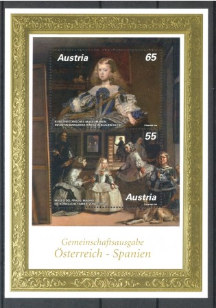 2009 - AUSTRIA - VELAZQUEZ - FOGLIETTO NUOVO- LOTTO/33499