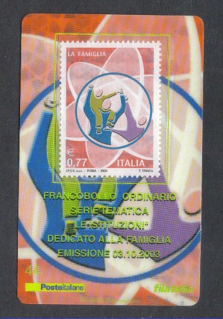 2003 - LOTTO/7433T - REPUBBLICA - LA FAMIGLIA - TESSERA