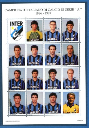 1986 - ITALIA - LOTTO/42659 - CAMPIONATO DI CALCIO INTER FOGLIETTO ERINNOFILO