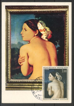 1967 - FRANCIA - LOTTO/38127 - DIPINTO LA BAGNANTE - CARTOLINA