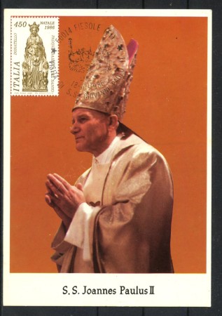 1986 - REPUBBLICA - LOTTO/42813 - VISITA DI S.S.PAPA GIOVANNI PAOLO 2° A  FIESOLE