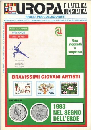 1982 - RIVISTA - LOTTO/43731 - EUROPA FILATELICA NUMISMATICA N°10