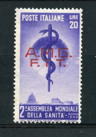 1949 - LOTTO/10226L - TRIESTE A - 20 LIRE  SANITA'- LING.