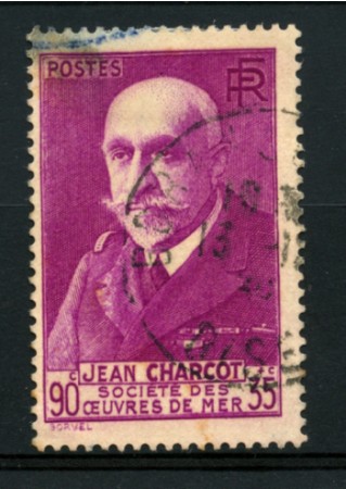 1938 - LOTTO/11787 - FRANCIA - 90+35c. J.B.CHARCOT - USATO