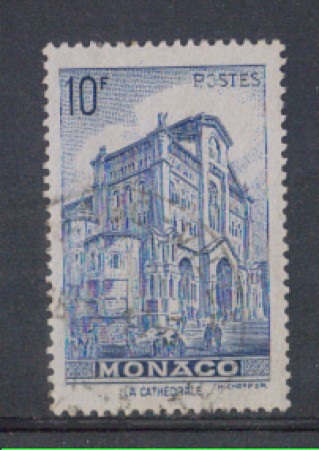 1942 - LOTTO/8576OU - MONACO - 10 Fr. AZZURRO VEDUTE - USATO